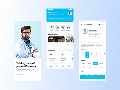 Medical service app UI healthcare healthcare app medical medical app ui ui design uiux design ux