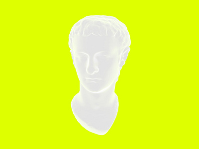 Caligula Marble portrait 3d caligula head marble