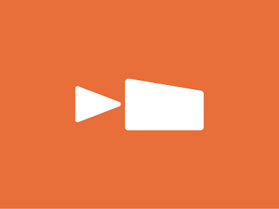 Home Video (rebound) film house icon logo play video