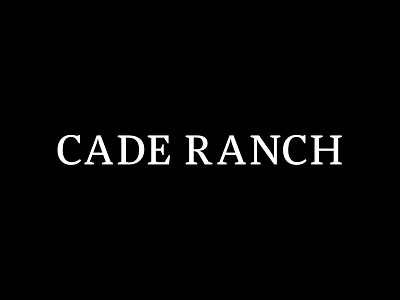 Cade Ranch branding identity logo ranch the ranch