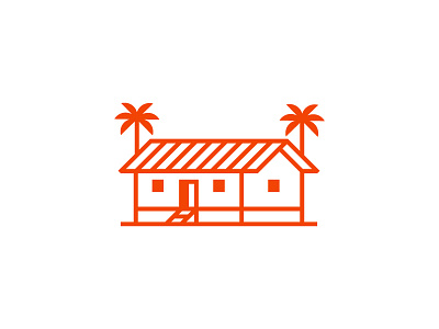 Beach Building beach branding building hawaii logo maui palm tree