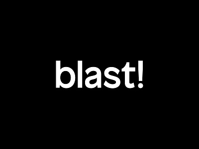 Blast! logotype app branding identity instagram logo