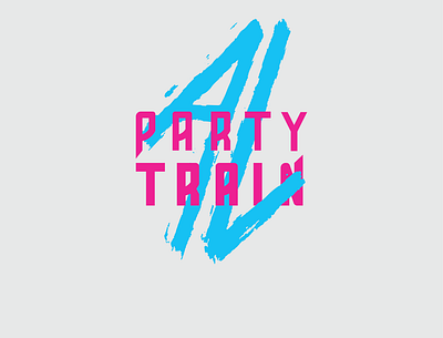 Alex Lane Party Train graphic design logo