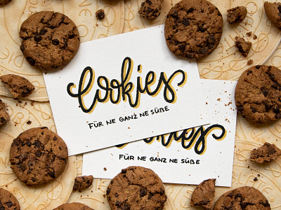 Cookies Postcard card cookies handlettering sweets