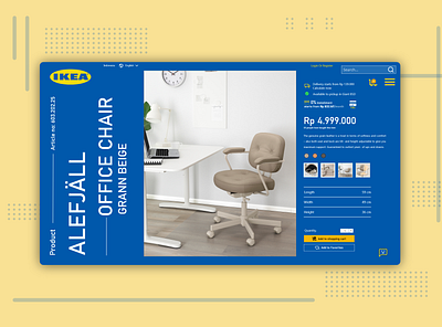 IKEA - Website Concept adobexd blue concept design furniture illustration indonesia shopping website ui ux web yellow