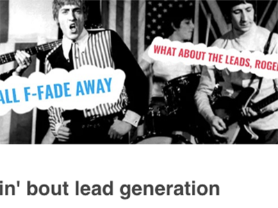 Talkin' bout lead generation email header lead gen leads music who