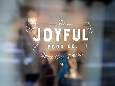 The Joyful Food Co. bourton food logo paleo script sign