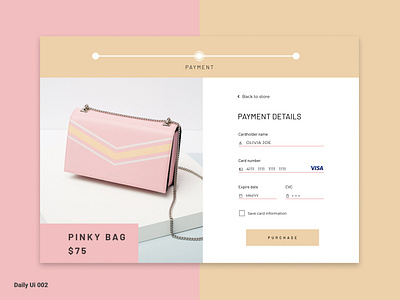 Credit Card Checkout - Daily Ui 002