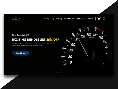 Car Parts Shop website UI Design