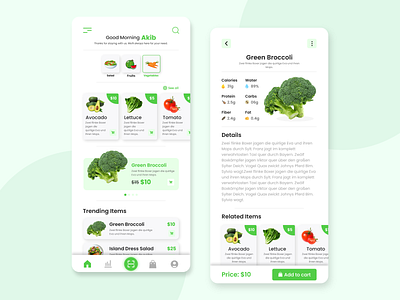 Nutrition App UI Design