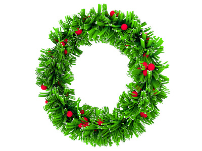 Cinema 4D Tutorial : Christmas Tinsel Wreath