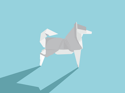 Origami Husky husky illustration origami vector