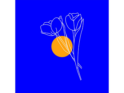 Roses are Blues blue bright dot drawing flower free lance designer freelancing graphic design illustration illustrator roses vector art