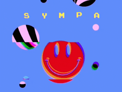 Smile Sympa digital illustration freelance glitch art glitch effect graphic design illustration motion design motion graphics vector art