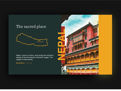 Nepal travel UI branding design flat logo minimal ui ux vector web website