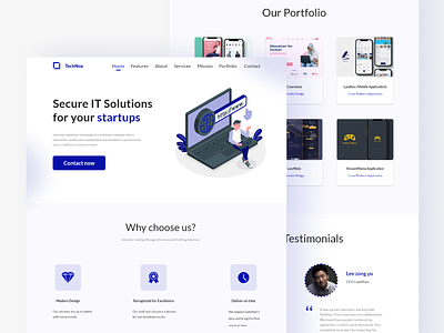 TechNox Website UI Design