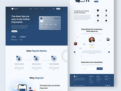 Payme Website UI Design