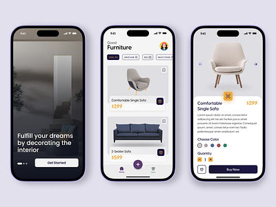 Good Furniture Mobile Application UI Design