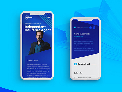 Insurance Agent - website project and corporate identity content design design flyer design logo projects ui webdesign