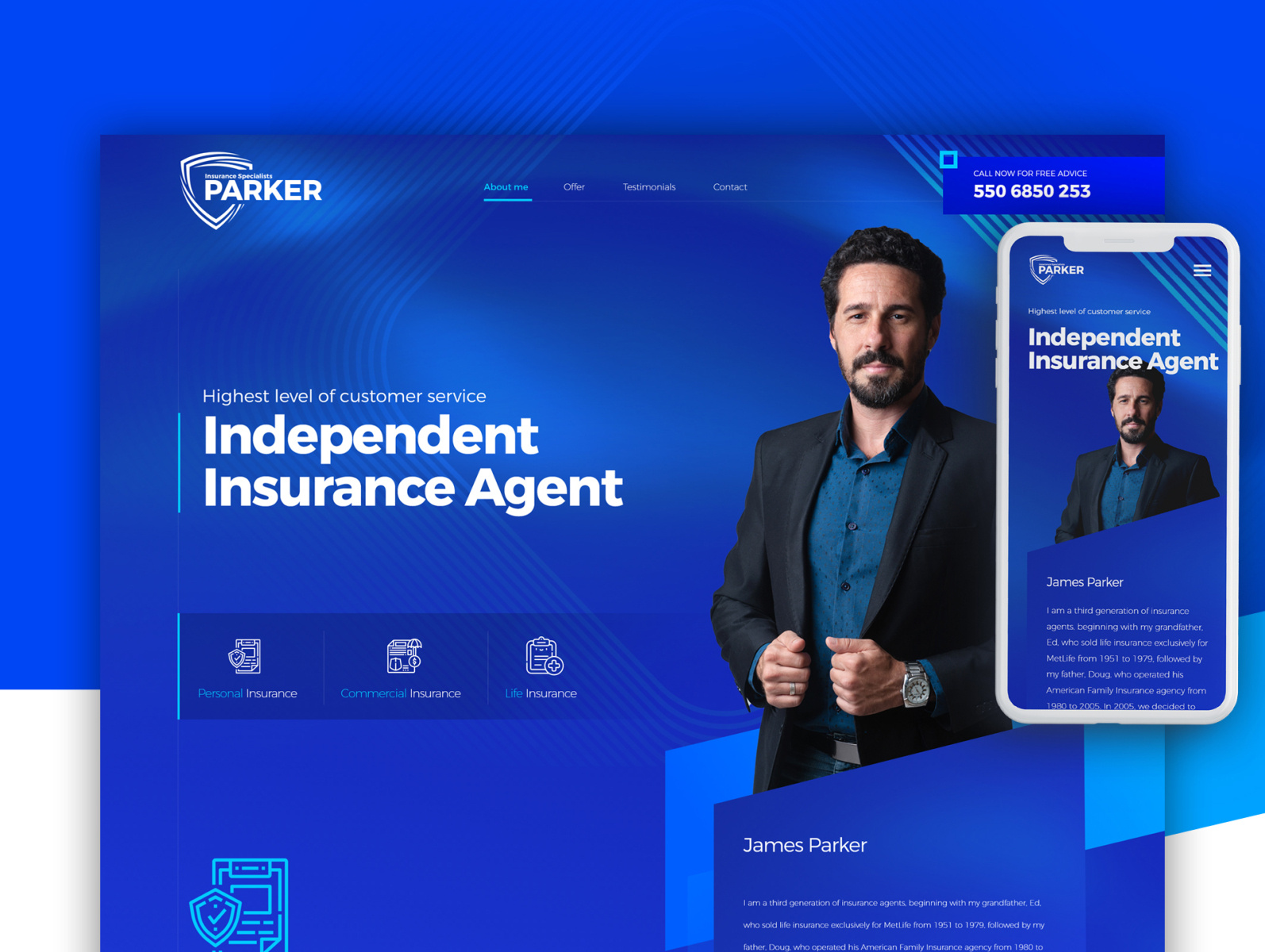 Insurance Agent Website Project And Corporate Identity By Lucas On 