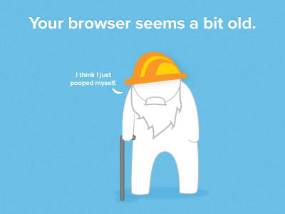 Old browser error illustration