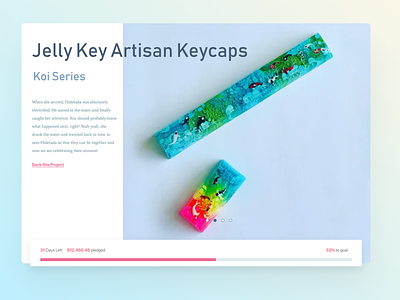 Jelly Key Artisan Keycaps - Group Buy Pledge cyan fund groupbuy keyboard keycaps magenta