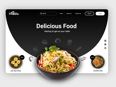 Foodie - Website UI Design