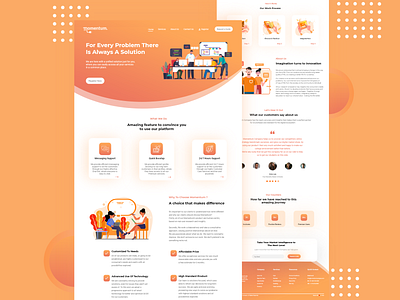 Website Home Page Design abstract adobe xd branding clean clean ui colors design home page illustration it services landing page product design service typography ui uiuxdesign ux vector webdesign website