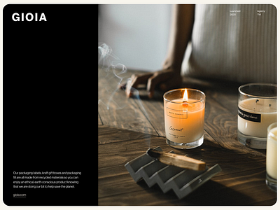 Candle e-commerce website beauty branding candle design e commerce ecommerce landing page shop ui website