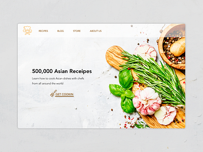 DailyUI 003 | Landing Page cooking dailyui figma landingpage recipe ui ux web design