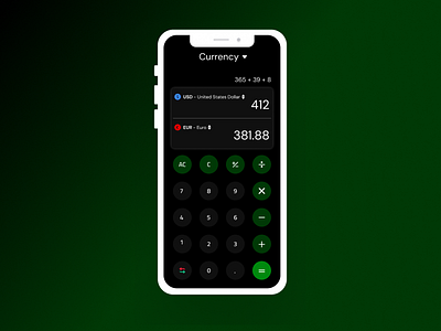 DailyUI 004 | Calculator calculator calculator app conversion currency dailyui figma mobile design ui ux