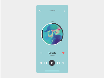 DailyUI 009 | Music Player app design dailyui figma miracle music player ui ux