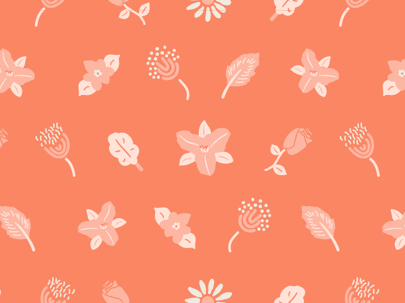 Holiday surface pattern repeat doodles floral repeat surface pattern