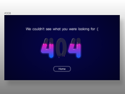 Daily UI #008, Error 404 challenge daily ui dailyui dailyui008 dailyux design ui ui practice uipractice web webdesign