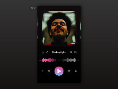 Daily UI #009, Music Player - Song app design challenge daily ui dailyui dailyuichallenge dailyux design music app music player ui ui practice uipractice