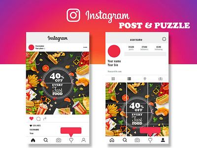 Delicious Fast Food Banner Social Media Post add design banner branding design facebook ads graphic design illustration instagram post new sale web