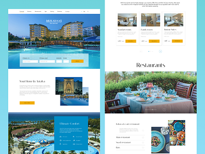 Mukarnas Spa resort hotel - landing page design hotel hotelsite landing web webdesign