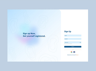 Sign Up 001 dailyui signup