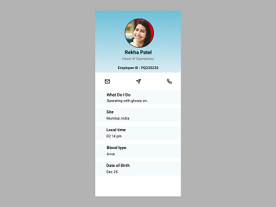 Profile Page 006 dailyui profilepage ui