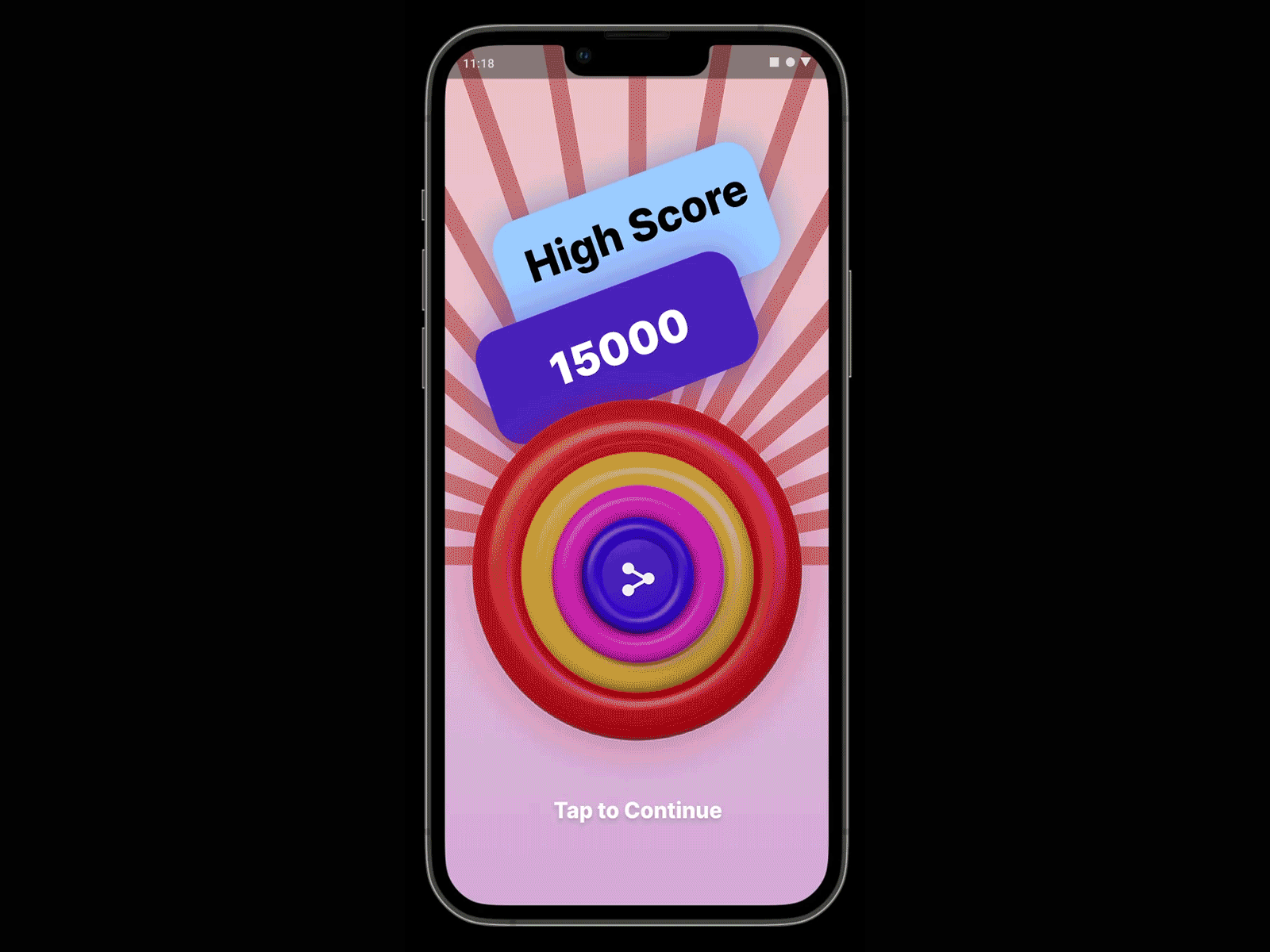 Share The Score 010 3d buttons dailyui score share social ui