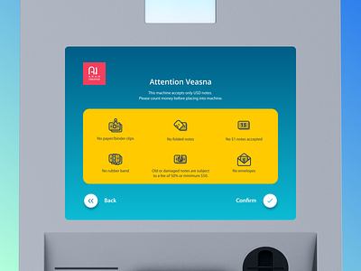 ATM Design atm branding graphic design icons interface kiosk motion graphics ui ux