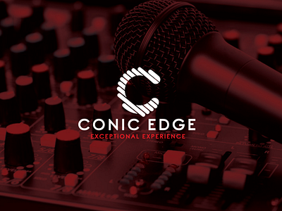 Conic Edge Events Co. Logo brand identity logo design logo identity