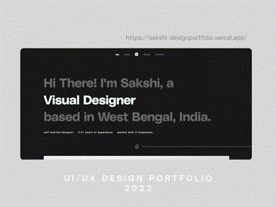 My UI/UX Design Portfolio Website Design adobe after effects animation black deployed website design figma minimal motion graphics portfolio projects ui uiux website design white