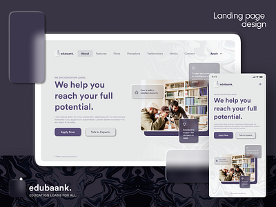 Education Loan - Landing Page Design