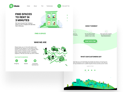 Real Estate Startup Landing Page landing page minimalist real estate startup ui user interface website