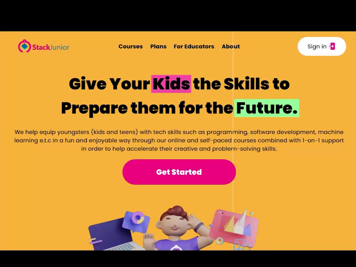 Online Kid's Coding School by Ibrahim Mudathir on Dribbble