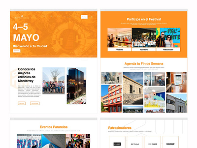 Web Design for Open House Monterrey design festival graphicdesign ui ui ux design ux web web design website