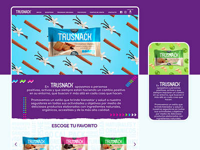 Trusnack Website Design design food product site ui ui ux design ux web web design website