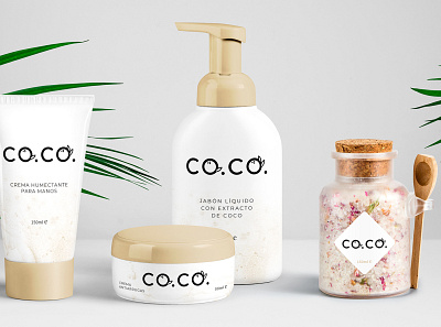 Co.Co Skincare Packaging branding logo packaging skincare