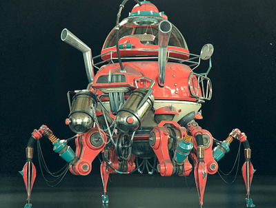 Vintage Mech Spider